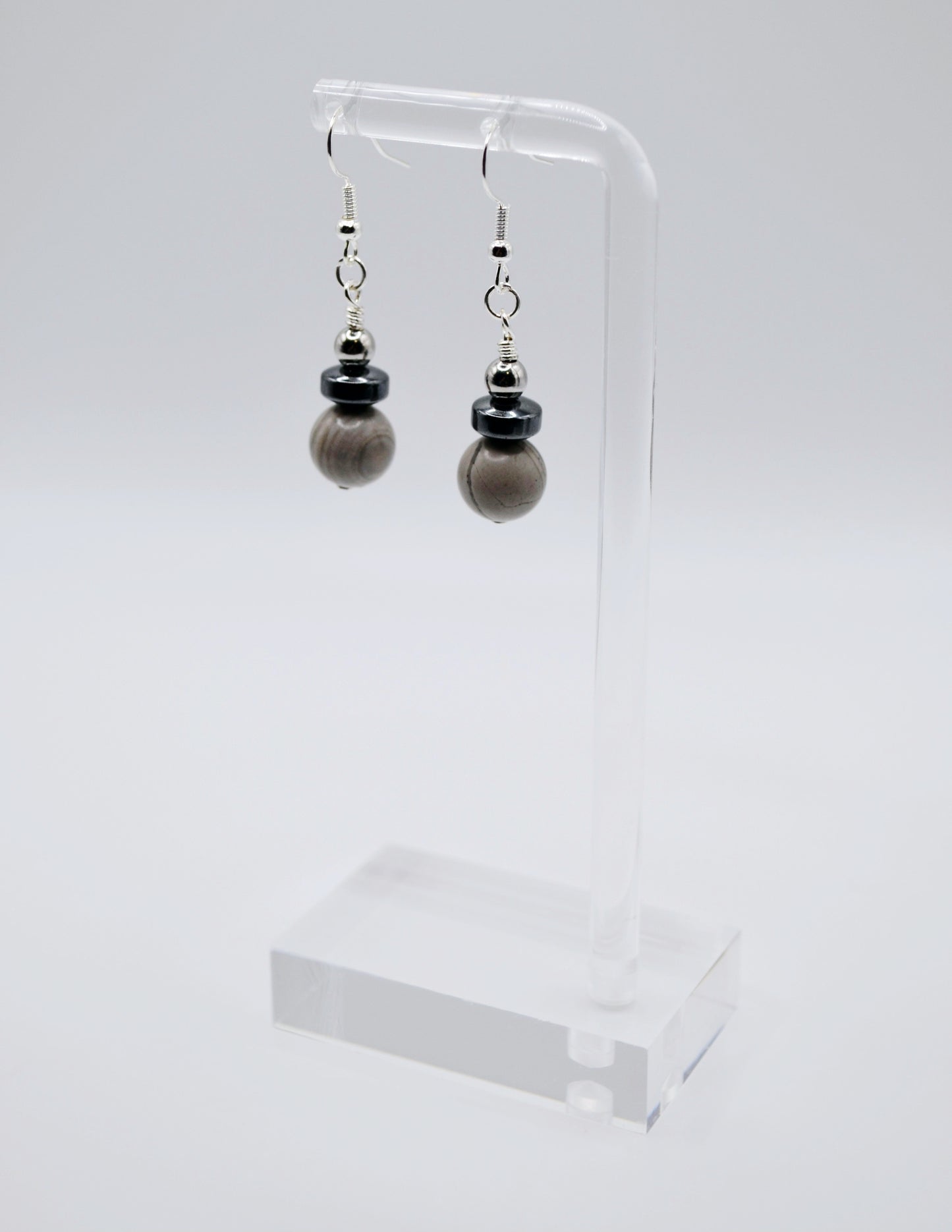 Weimaraner rondelle earrings edition two