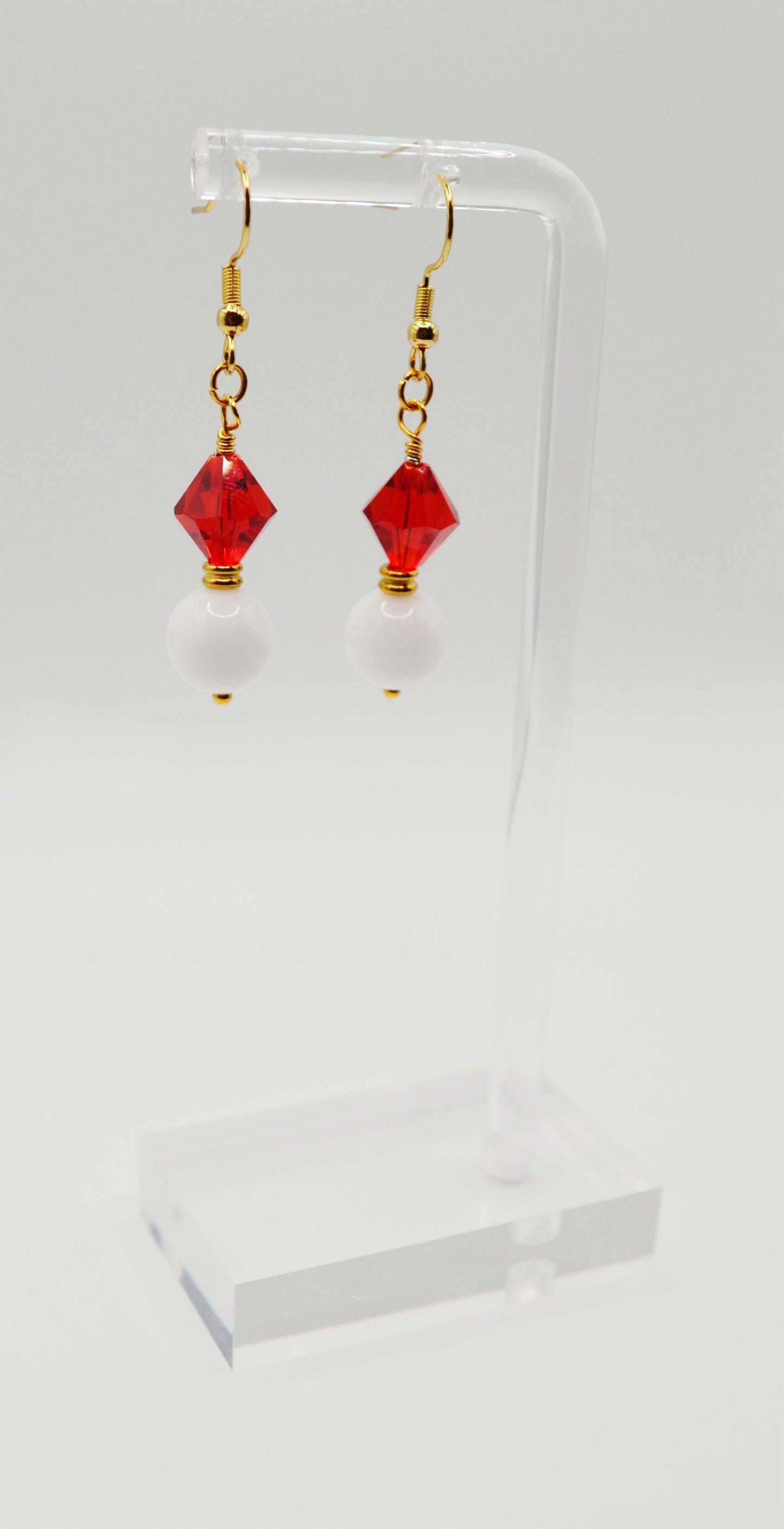 Colourful beaded earrings
