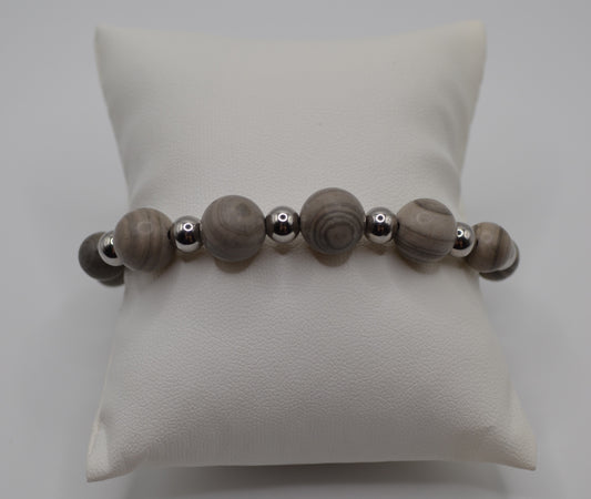 Weimaraner and silver beaded set