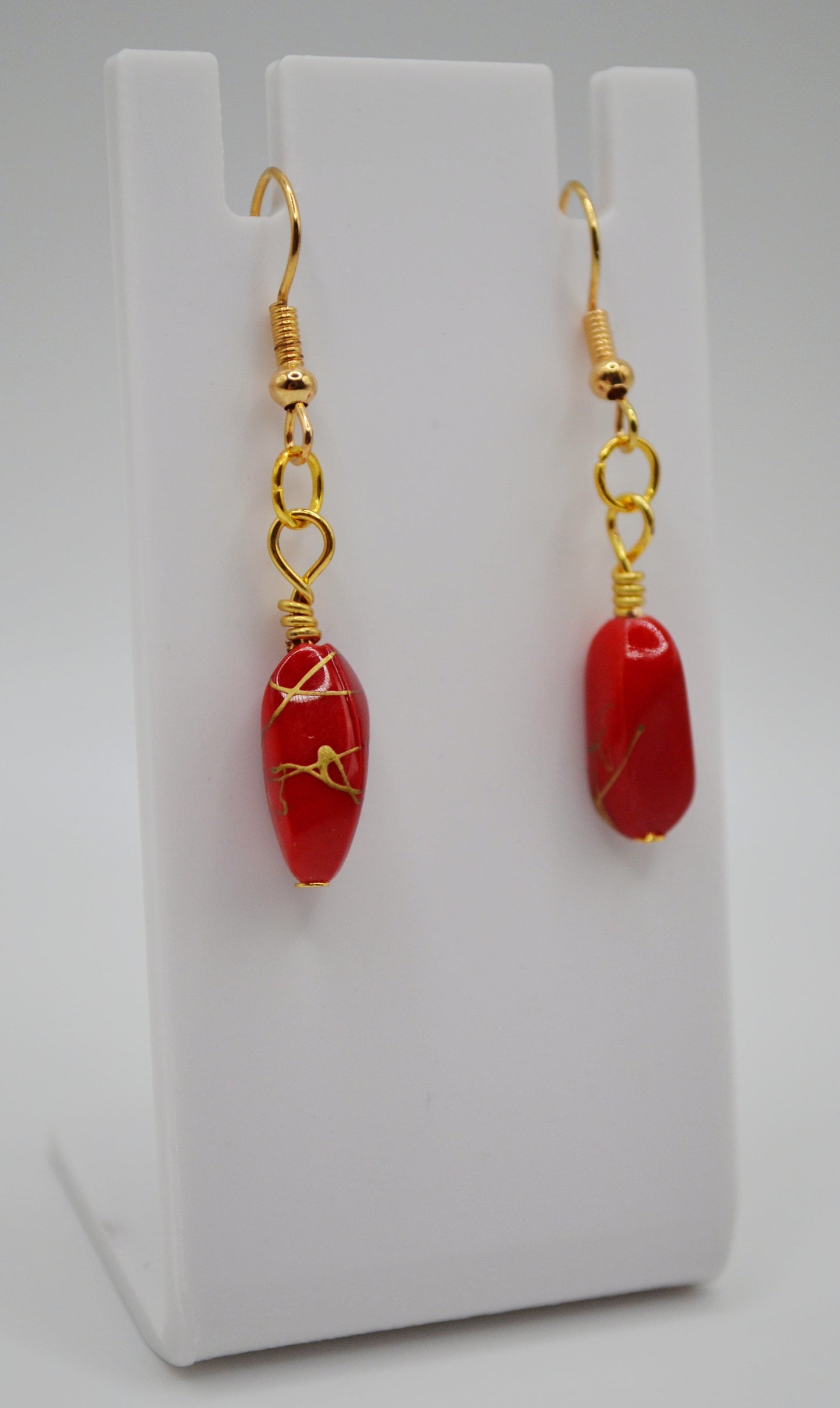 Red chilli earrings