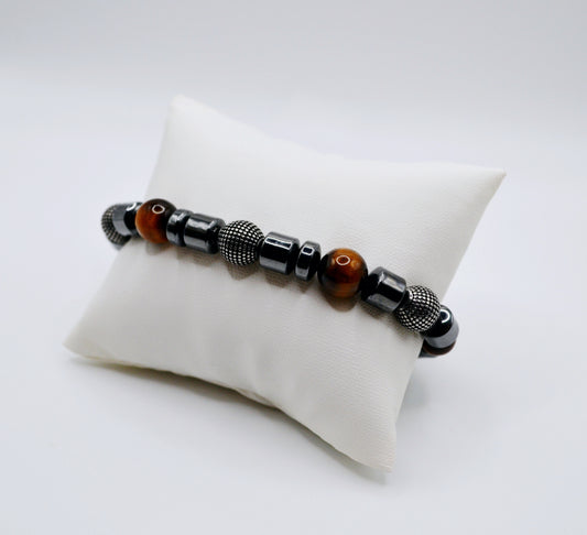 Tiger eye men's bracelet