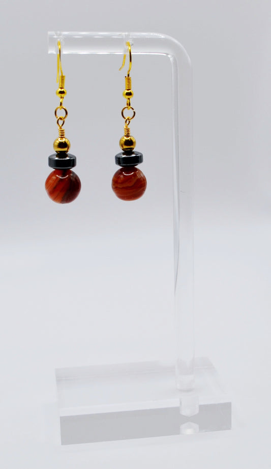 Vizsla rondelle earrings edition two