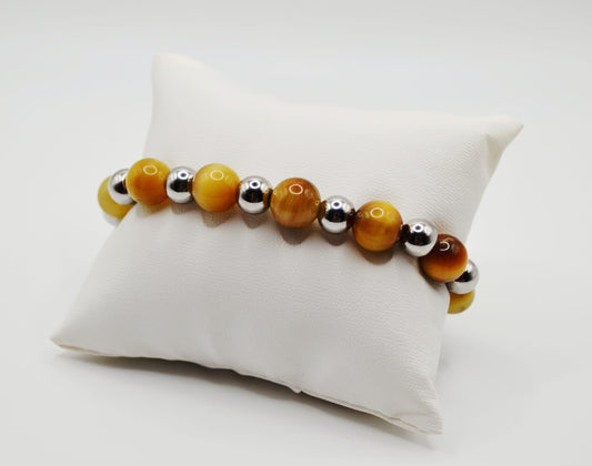 Golden tiger bracelet edition one in silver
