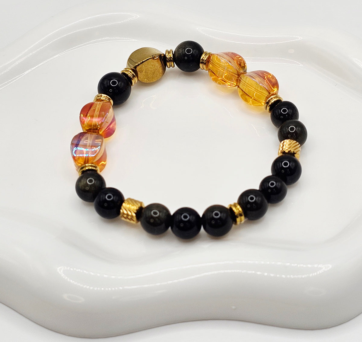 Golden Rose Red Bracelet