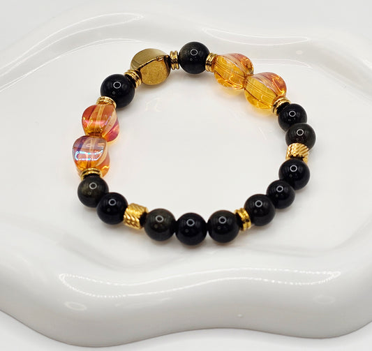 Golden Rose Red Bracelet