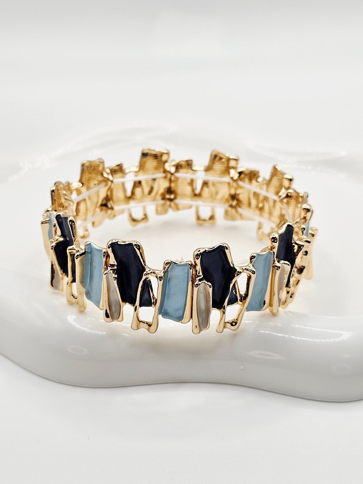 Geometric Bangle Bracelets