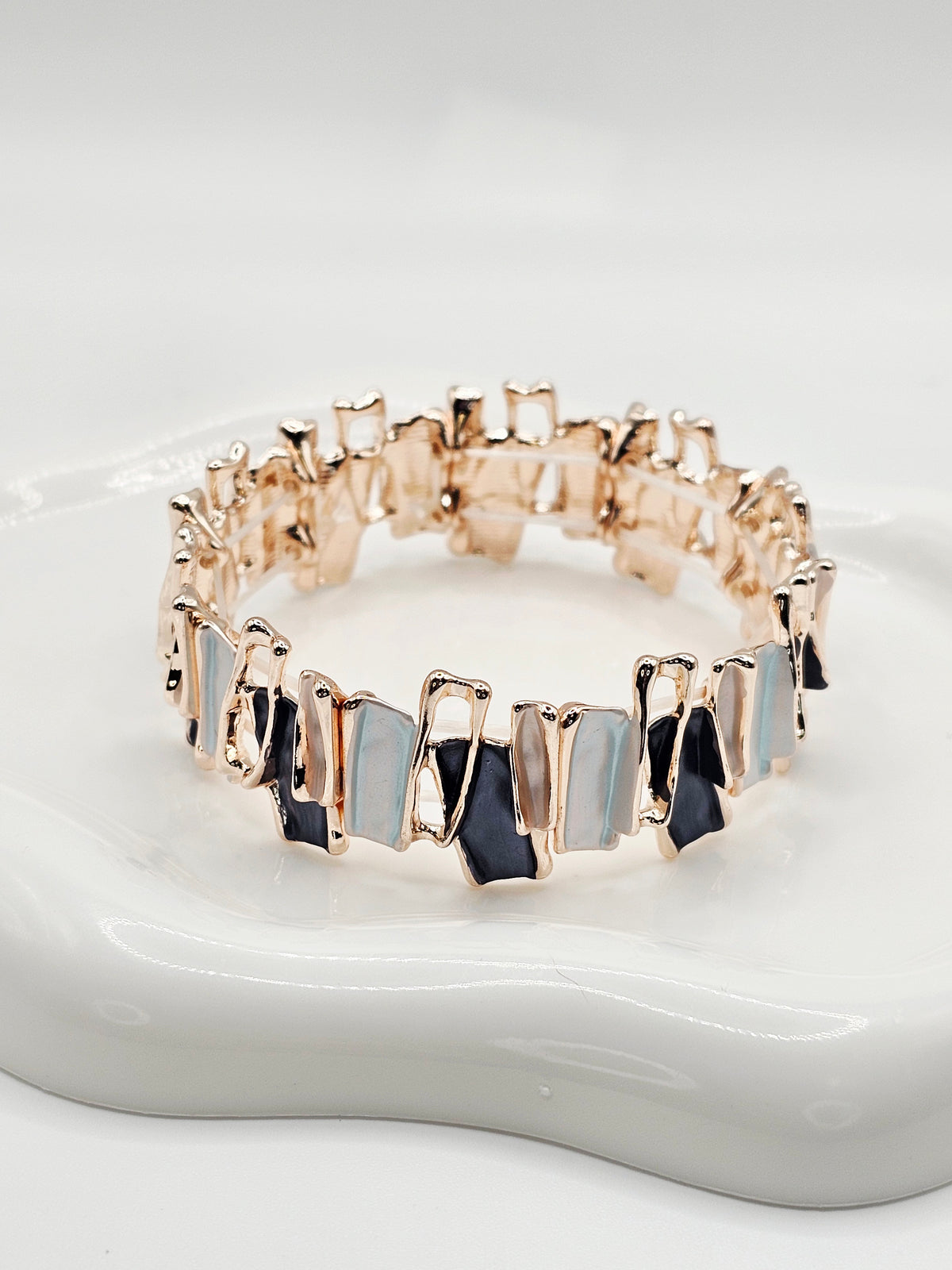 Geometric Bangle Bracelets