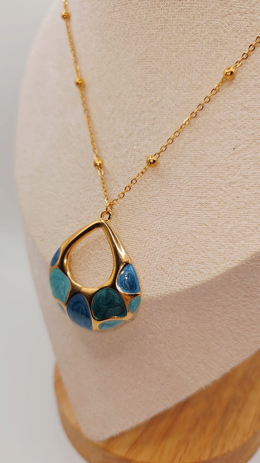 Oil Drip Pendant Necklaces