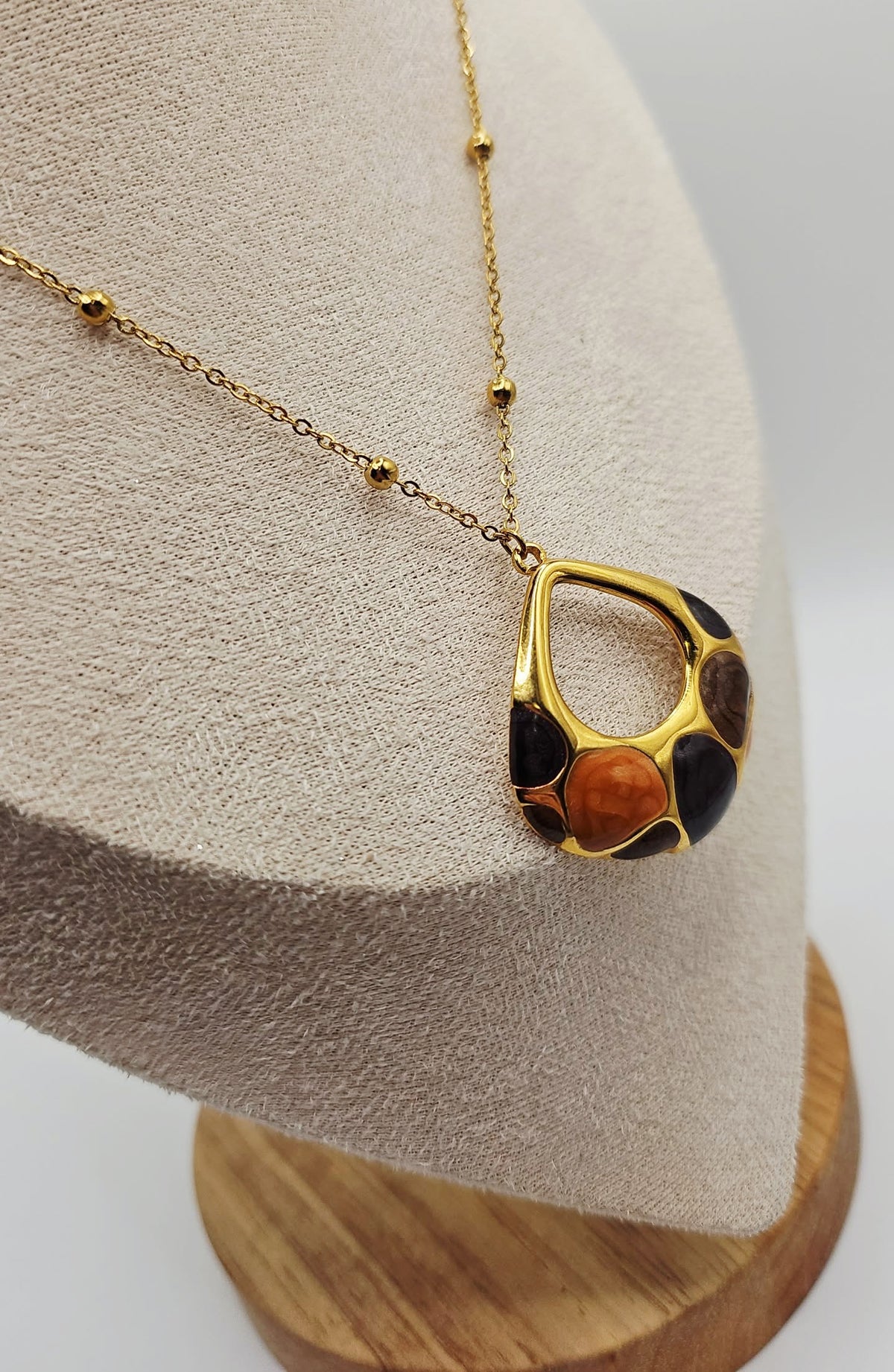 Oil Drip Pendant Necklaces