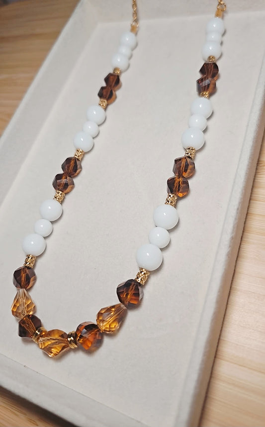 Neutral Autumnal Gold Necklace