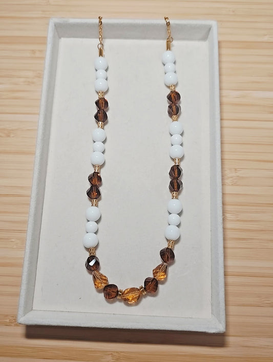 Neutral Autumnal Gold Necklace