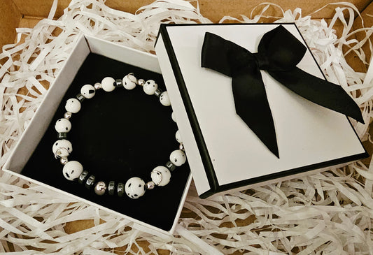 Black and white gift box