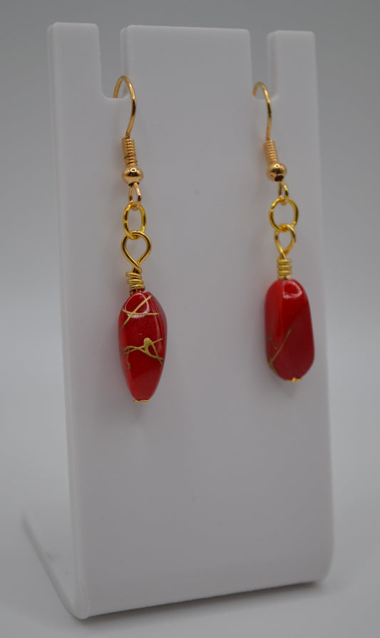 Red chilli earrings