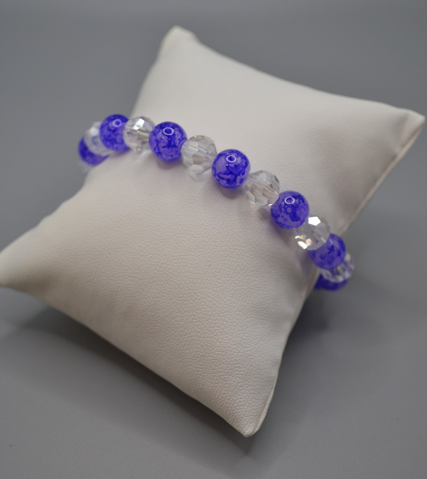Purple speckled bracelet