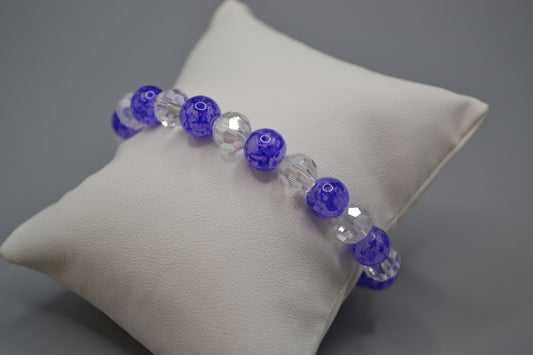 Purple speckled bracelet