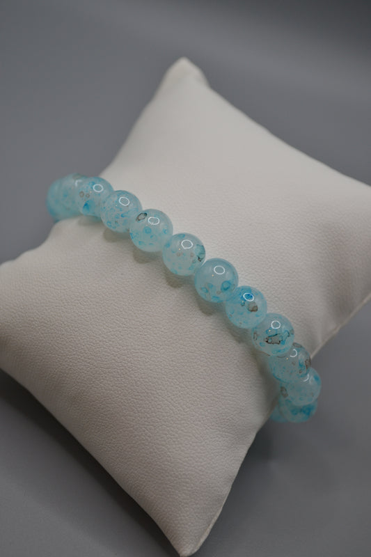 Light blue speckled bracelet
