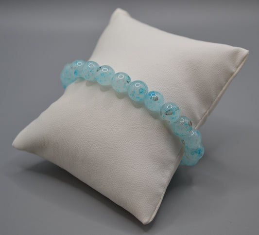 Light blue speckled bracelet