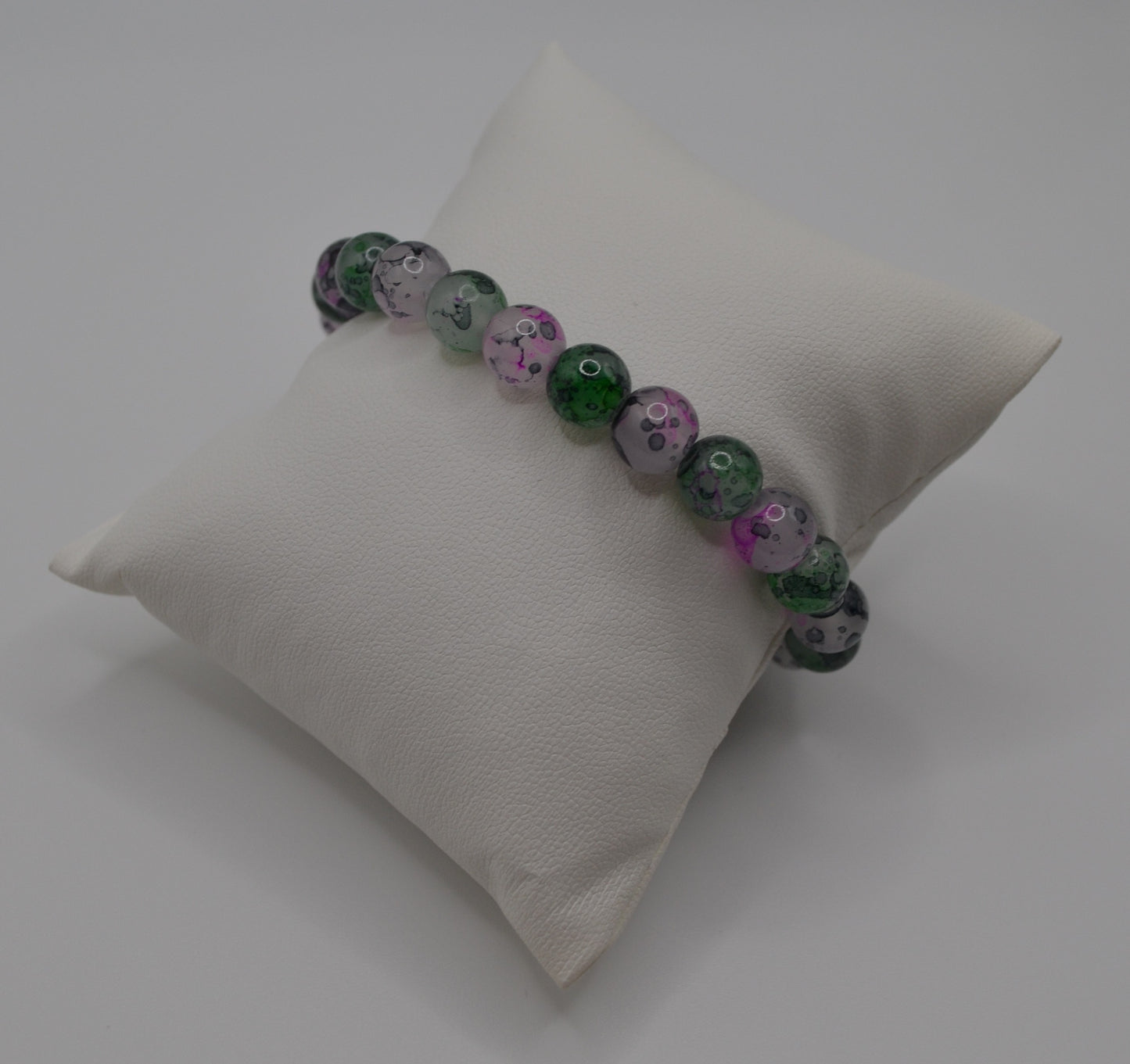 Green speckled bracelet