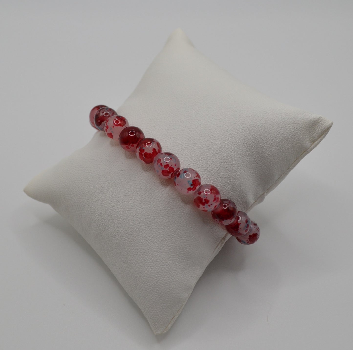 Red speckled bracelet