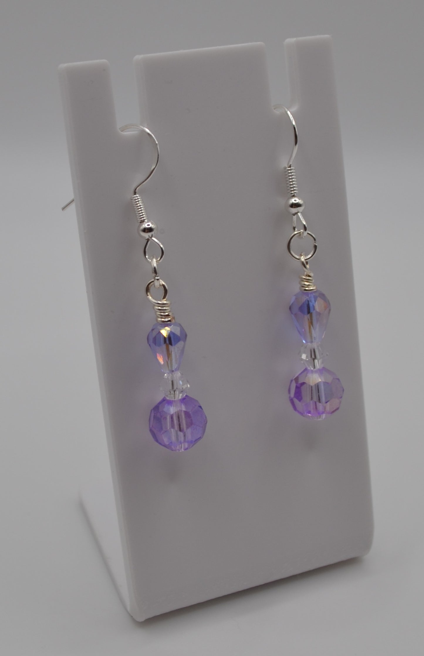 Lilac dangle earrings