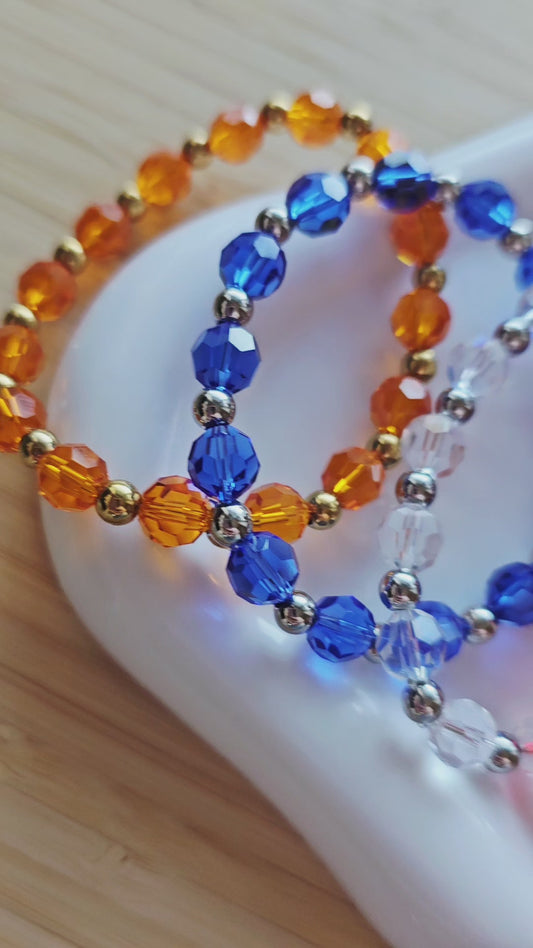 Round beaded bracelets