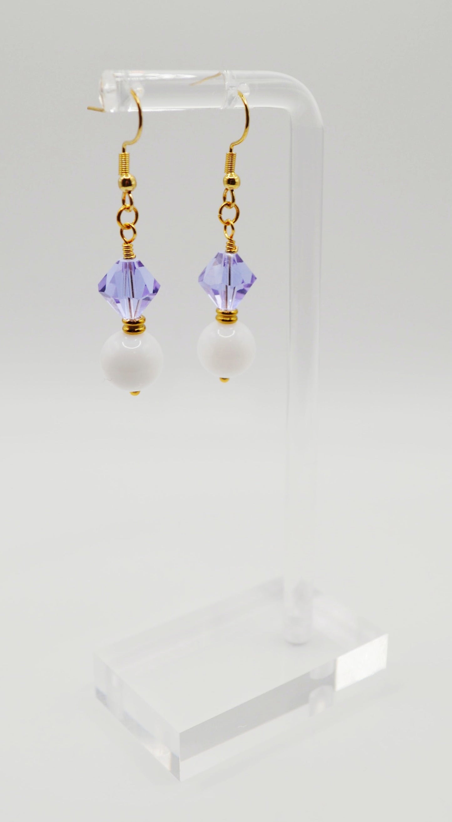 Colourful beaded earrings
