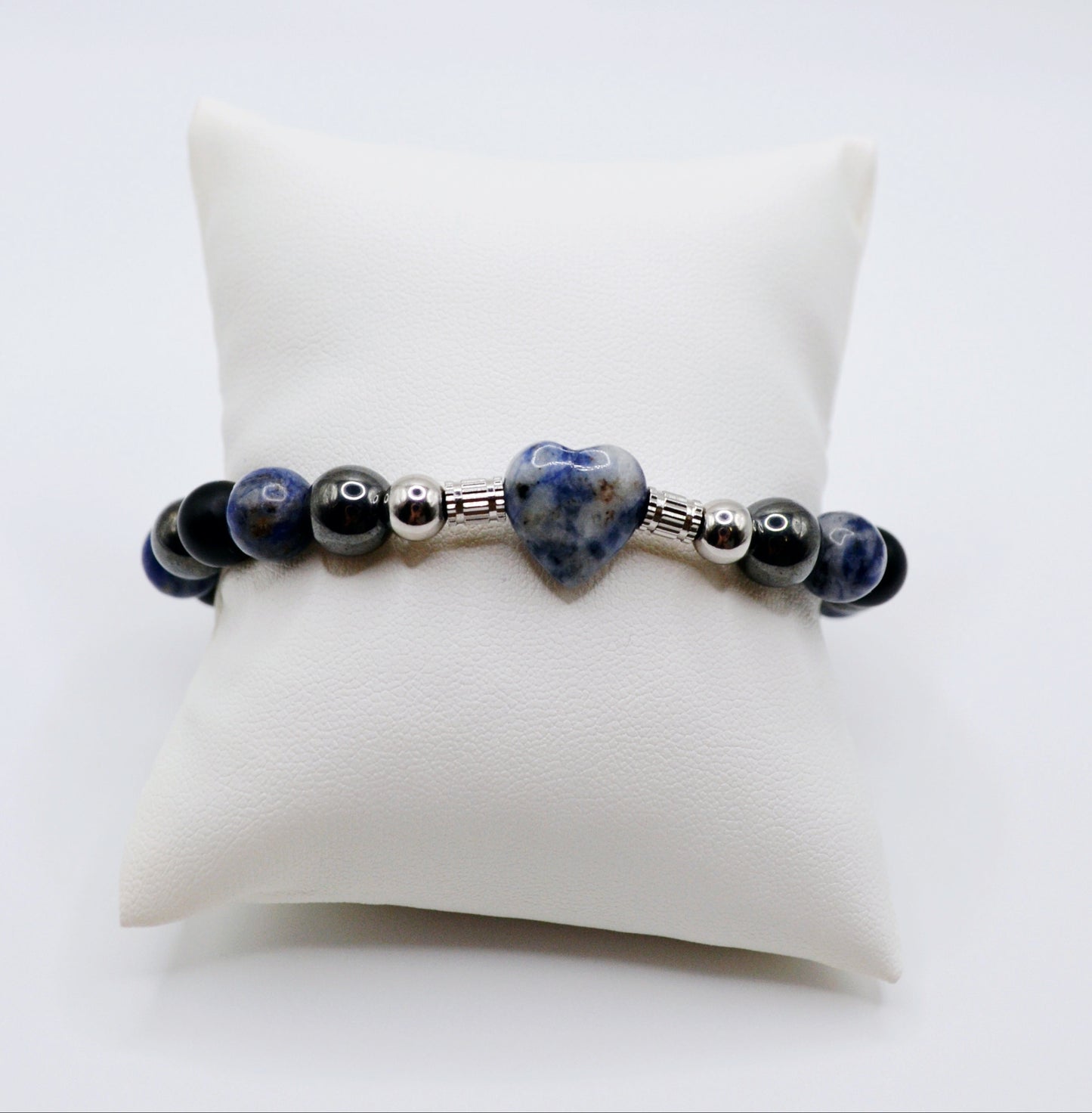 Heart gemstone bracelets