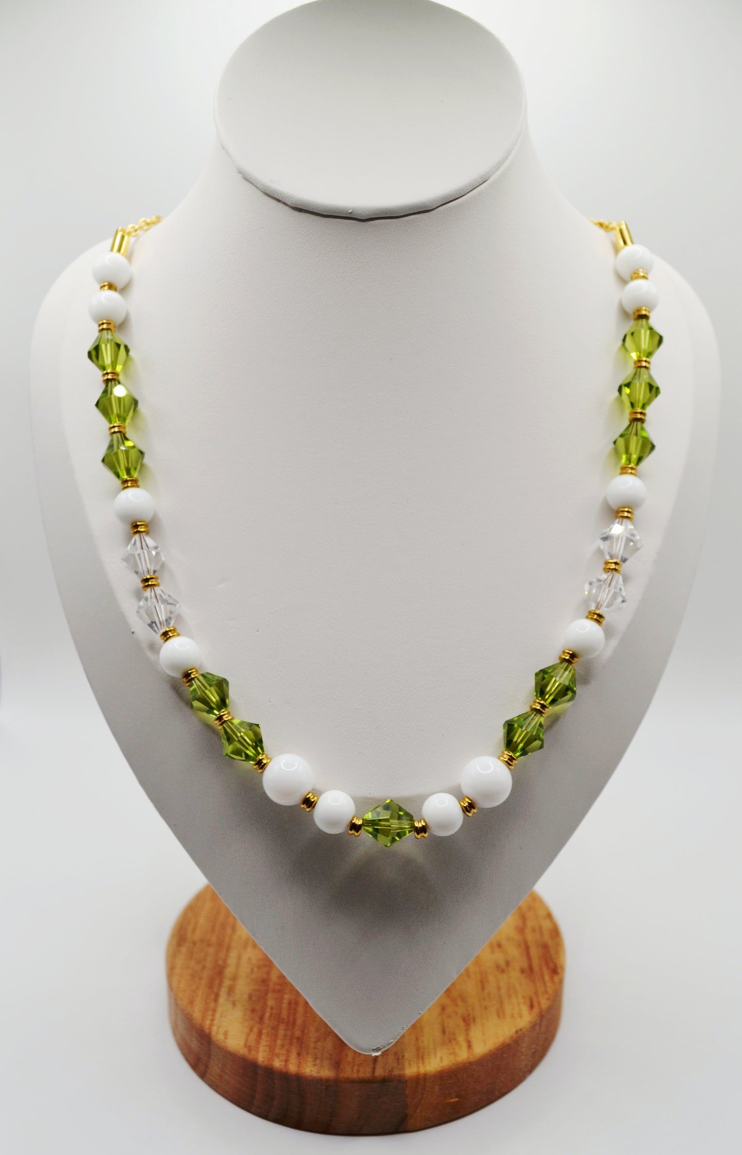 Green beaded necklace
