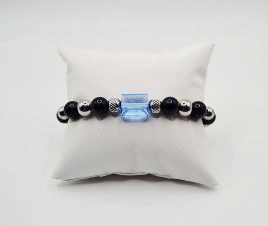 Blue sandstone bracelet