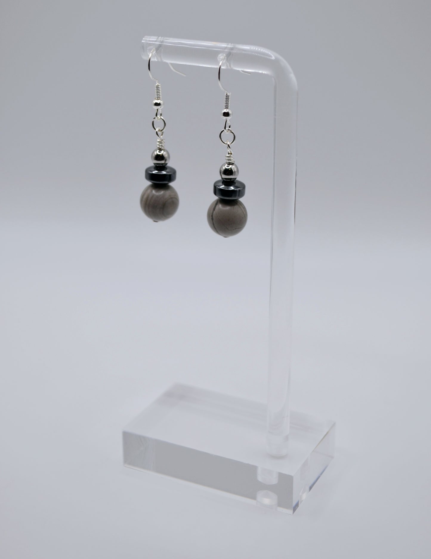 Weimaraner rondelle earrings edition two