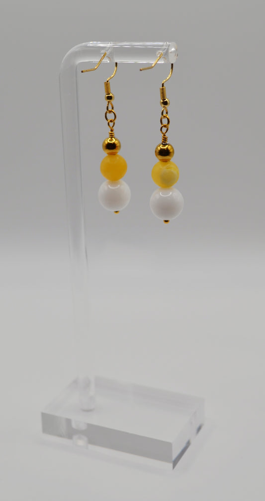 Citrine yellow earrings