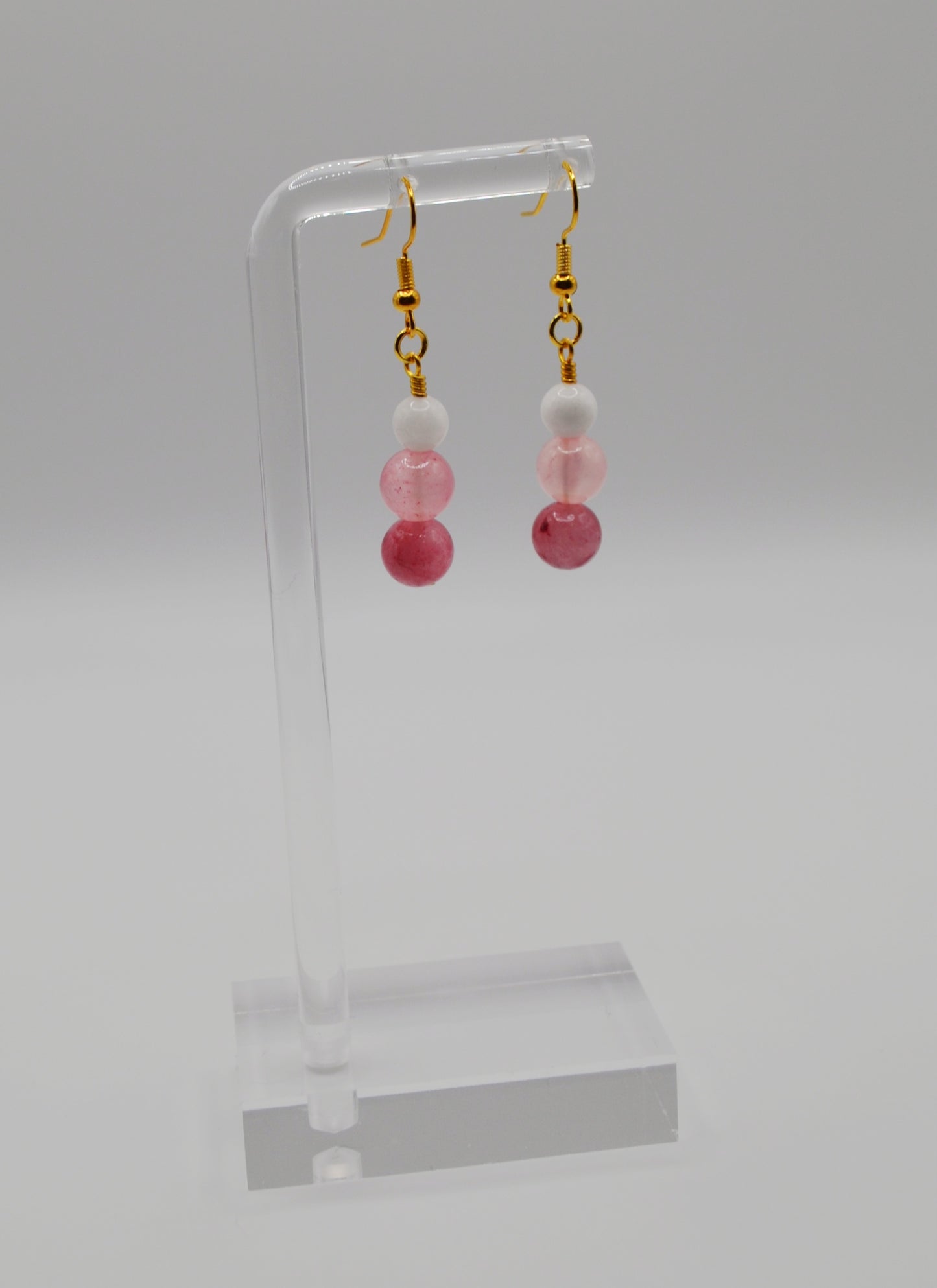 Red persian stone valentine's earrings
