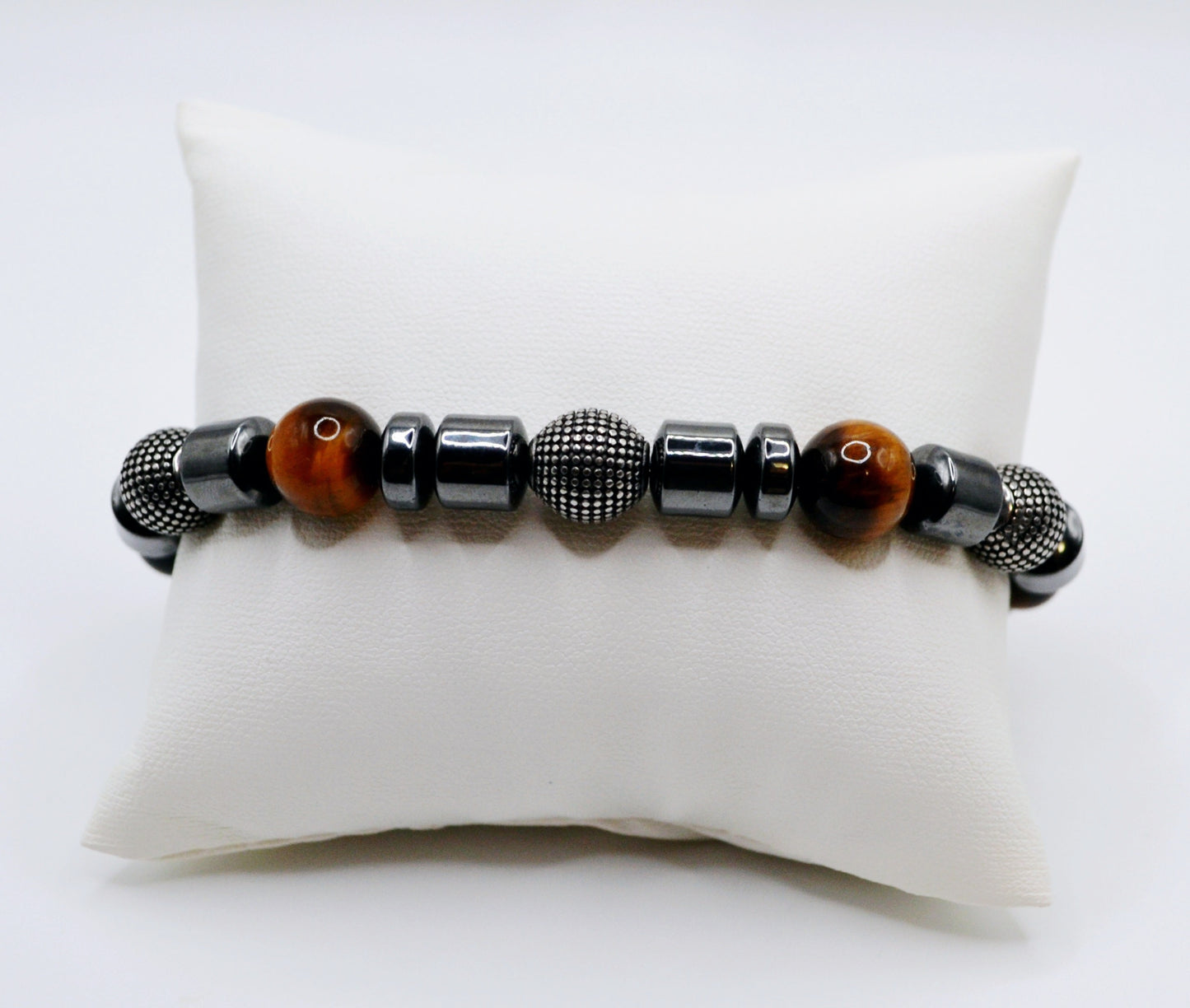 Tiger eye men's bracelet