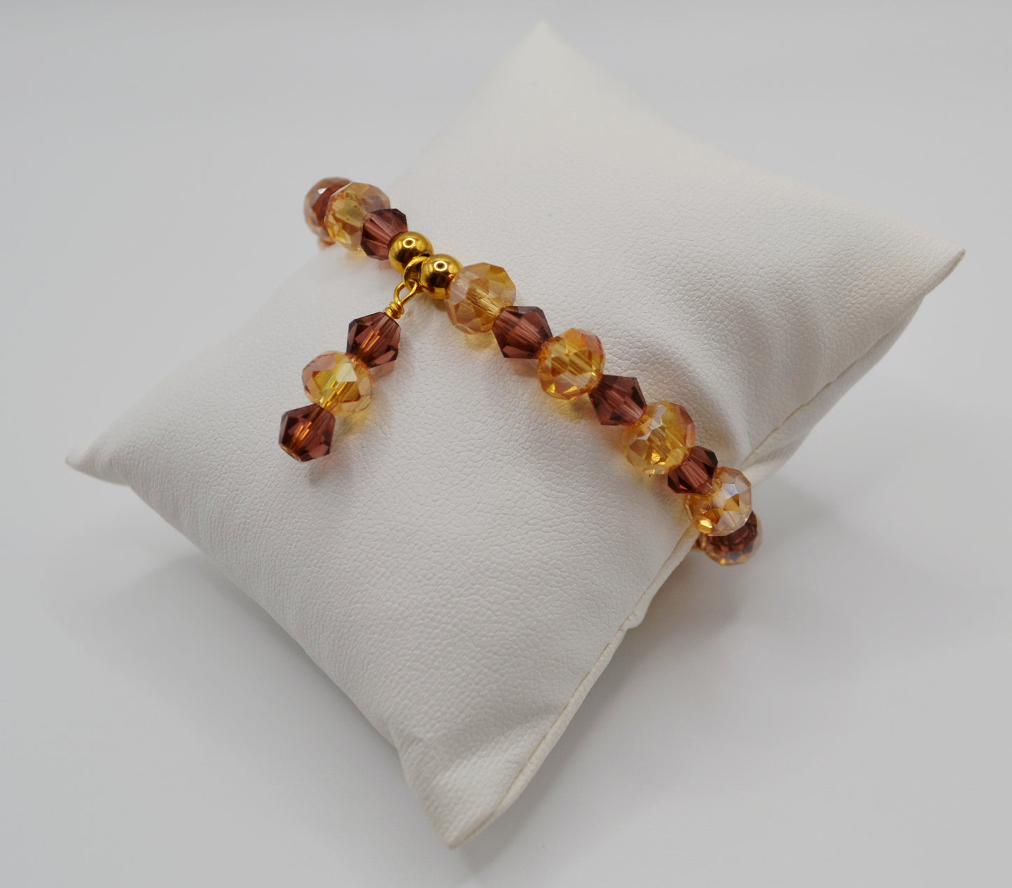 Champagne and brown bracelet