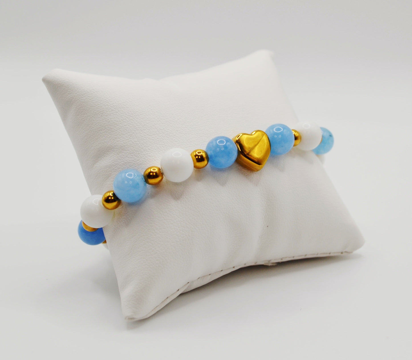 Baby blue heart bracelets