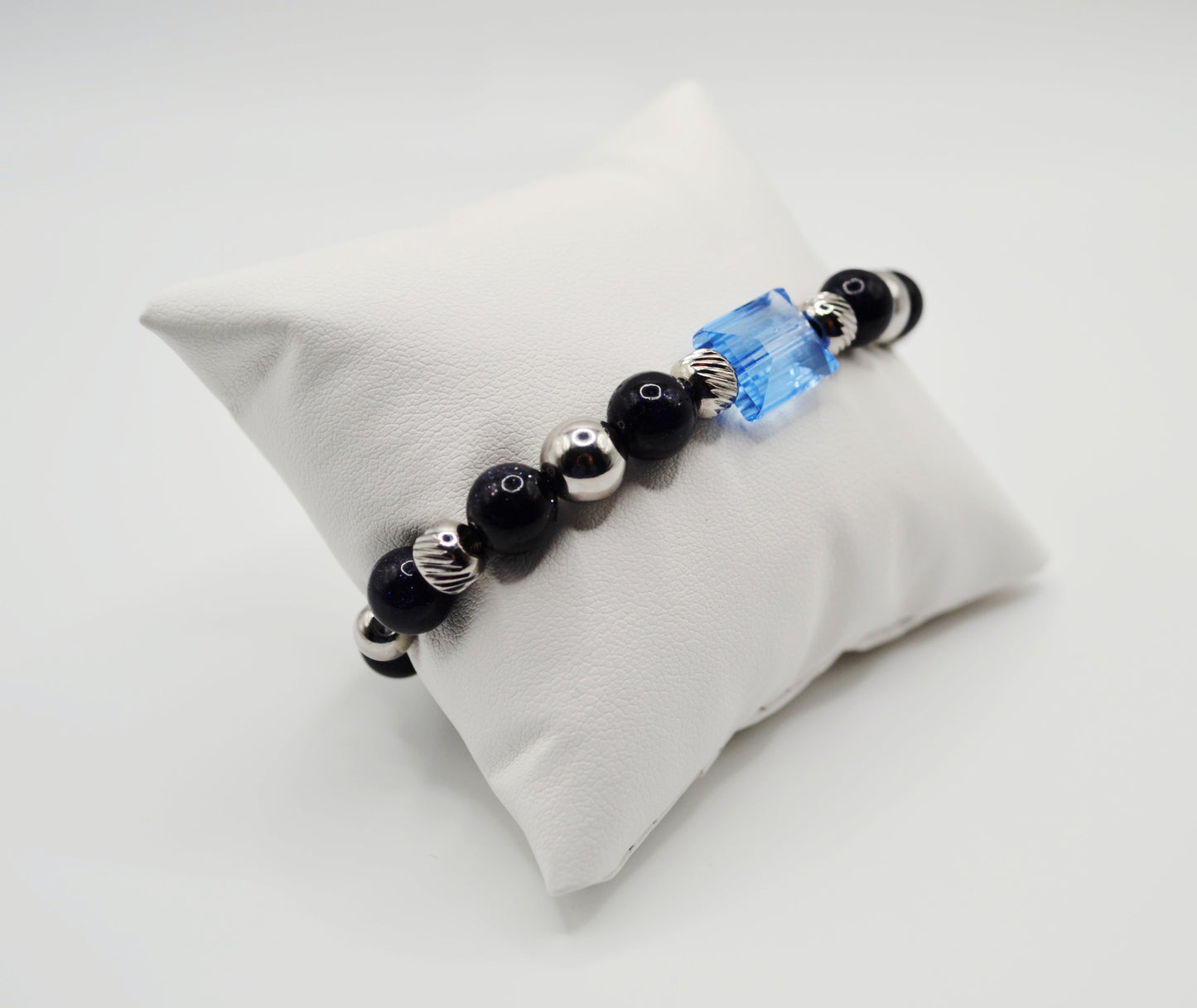 Blue sandstone bracelet