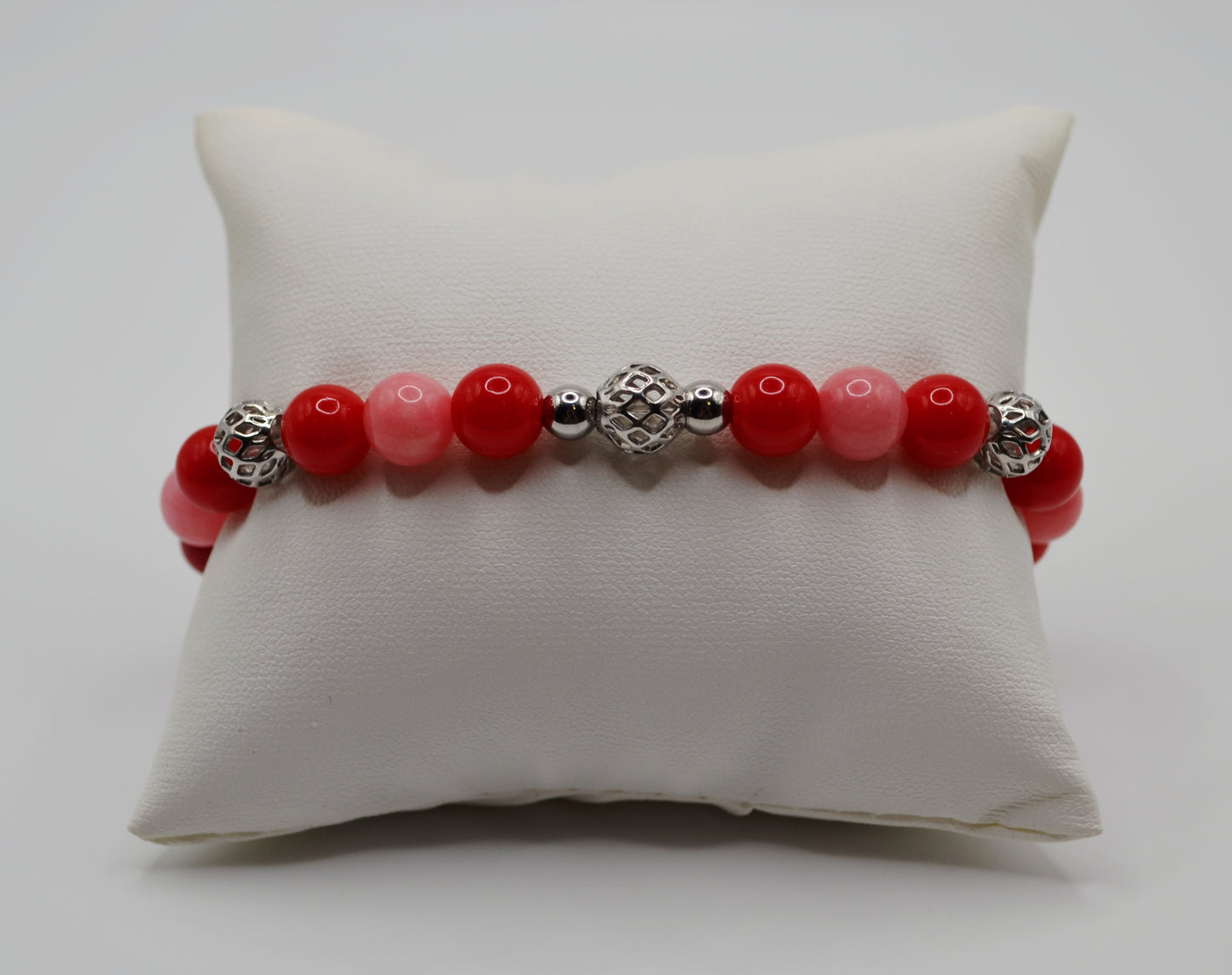 Red and pink bracelet