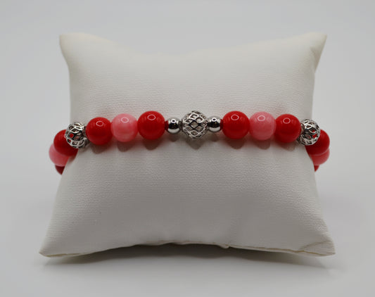 Red and pink bracelet
