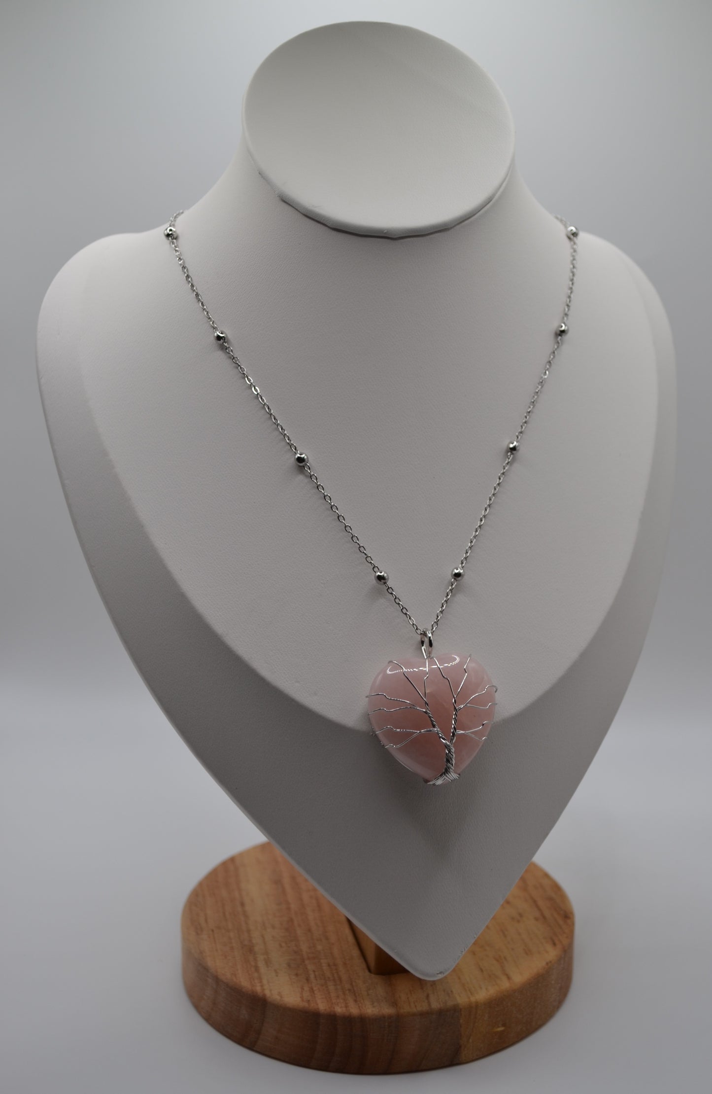 Tree of life heart pendant necklaces