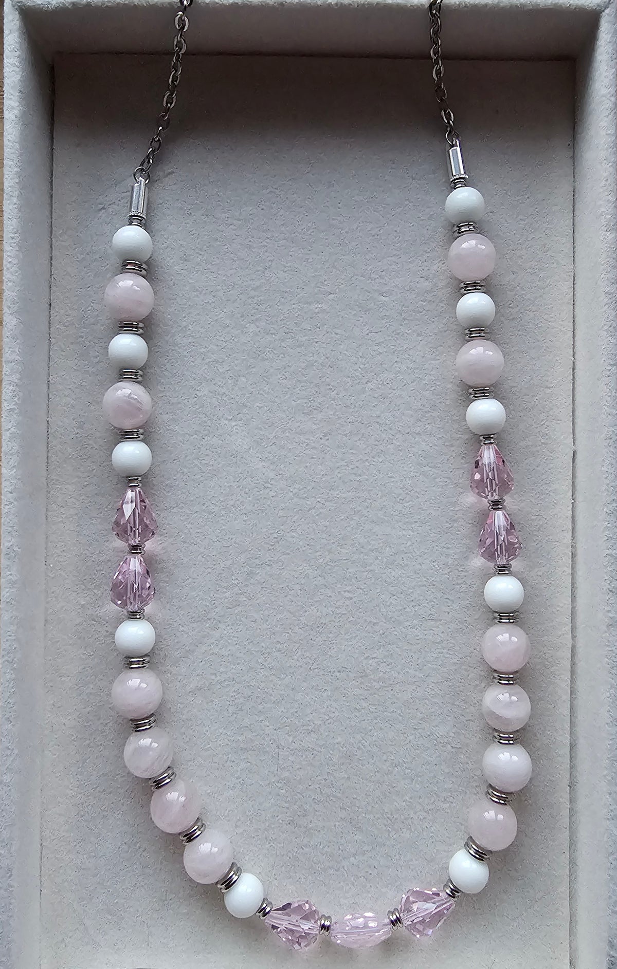 Rose quartz necklace