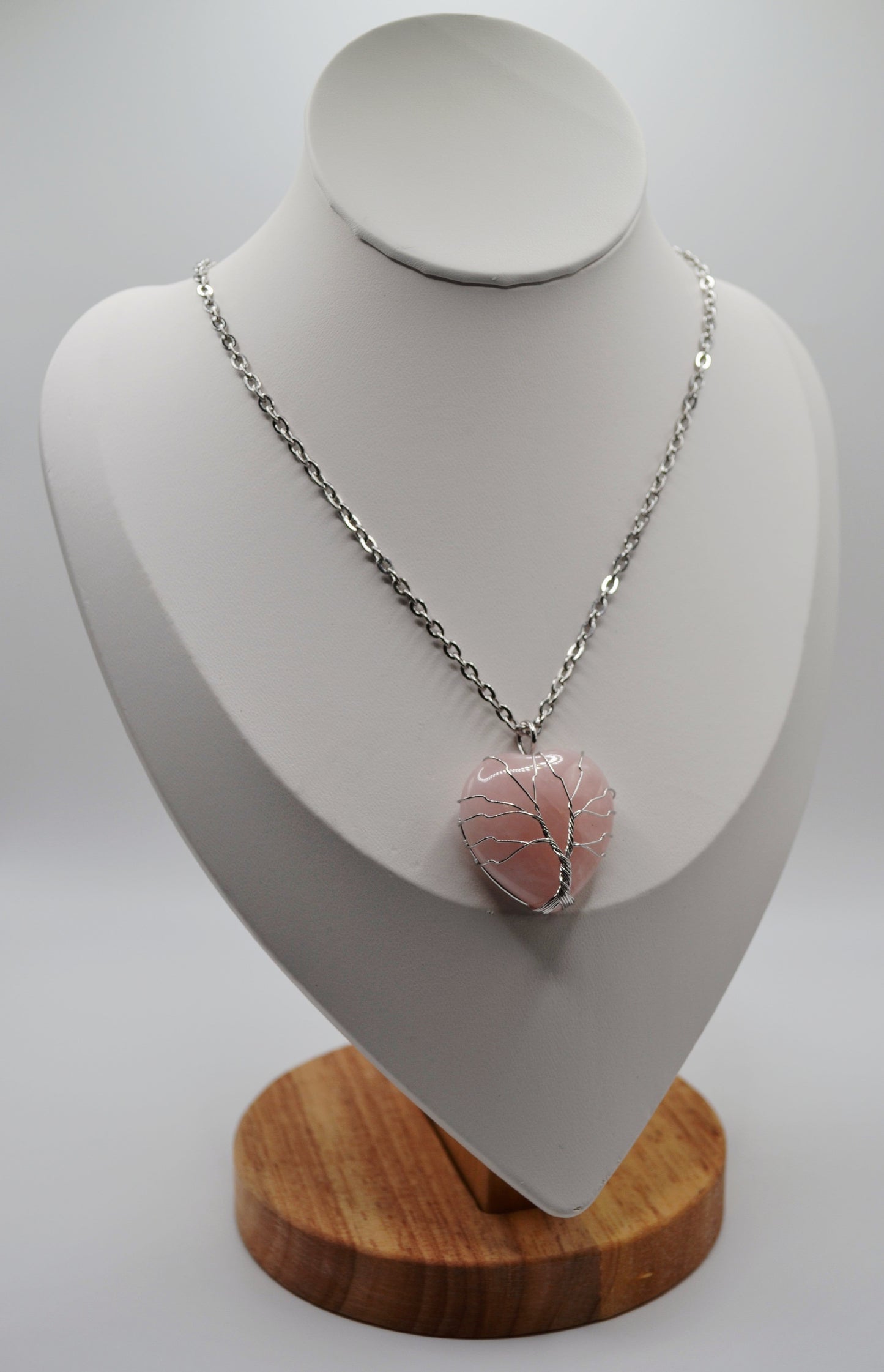 Tree of life heart pendant necklaces