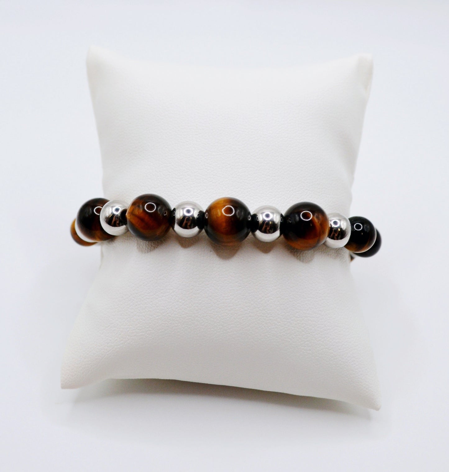 Tiger eye silver bracelet