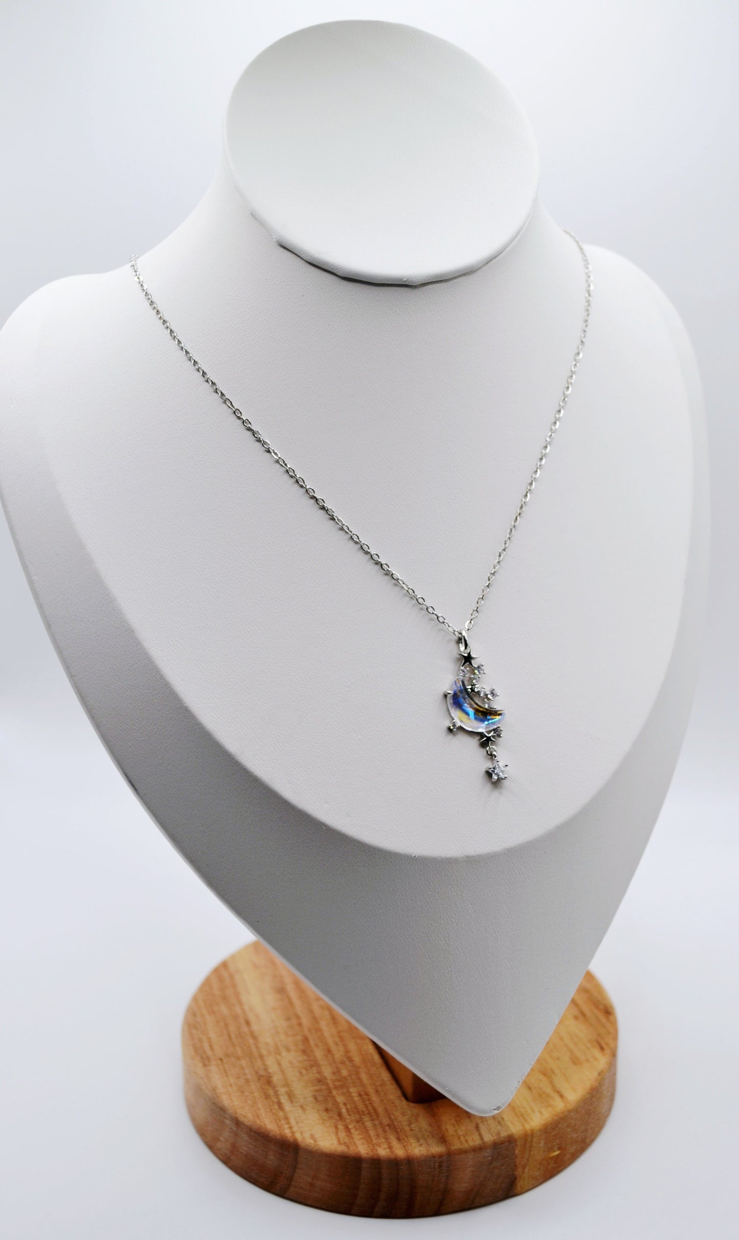 Moon and stars necklace