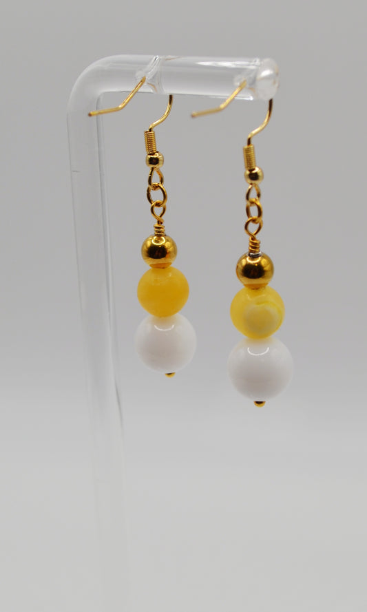 Citrine yellow earrings