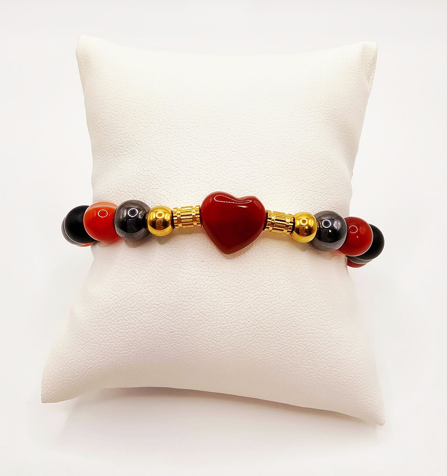 Heart gemstone bracelets