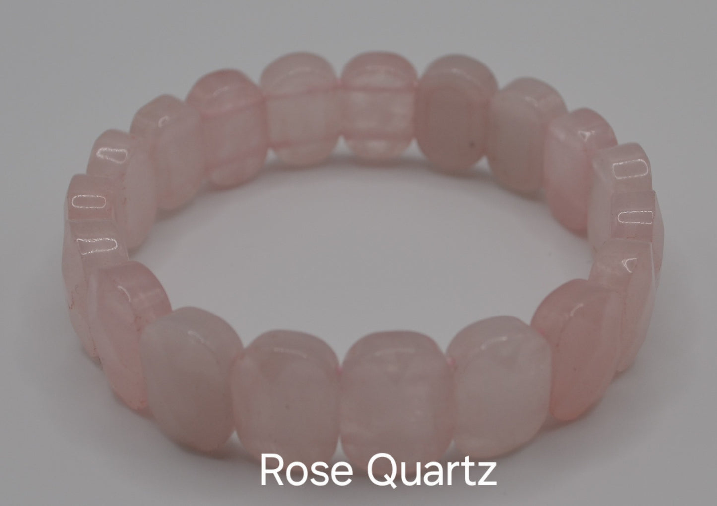 Facted rectangle stone oval beaded bracelets