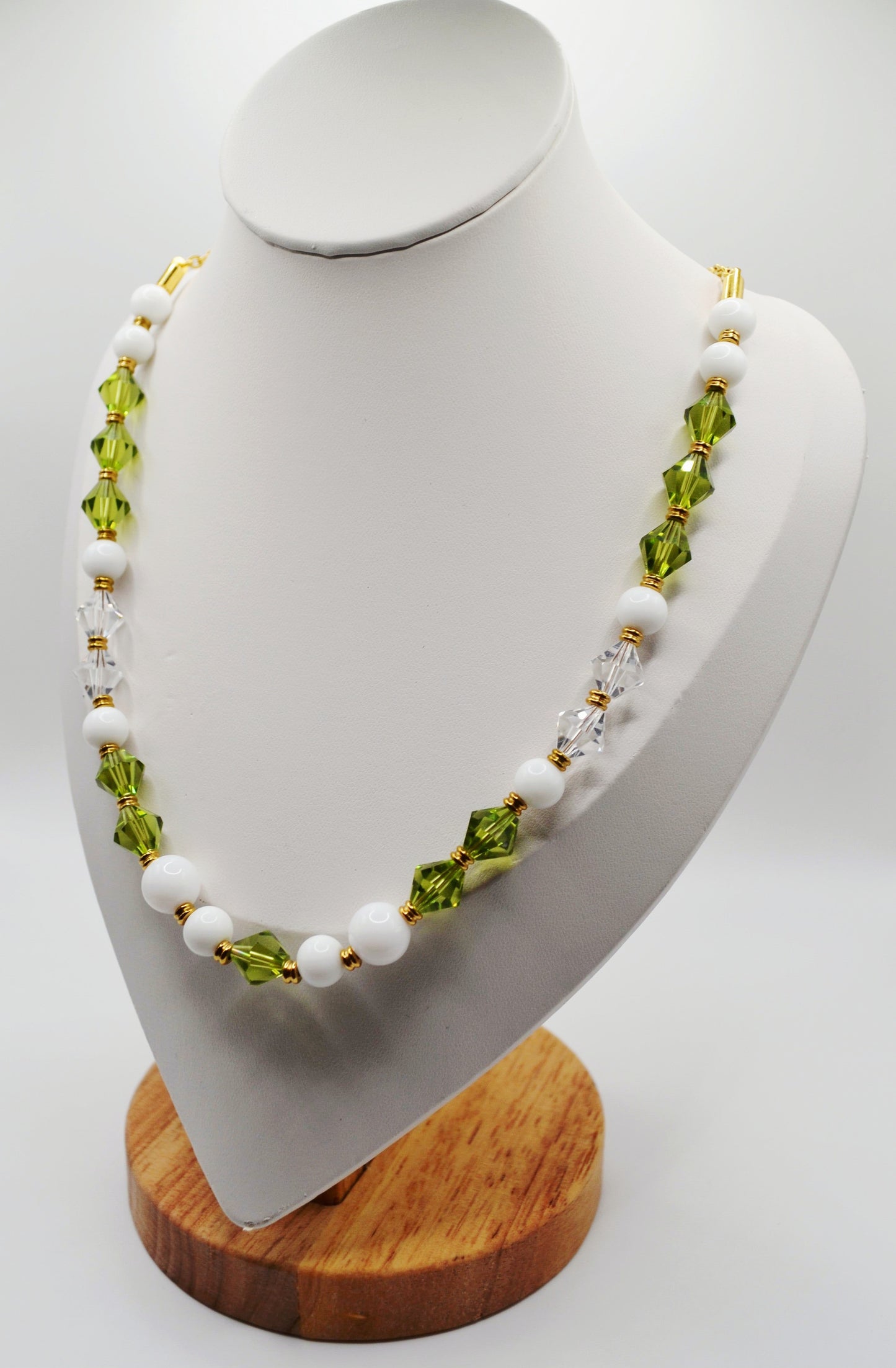 Green beaded necklace