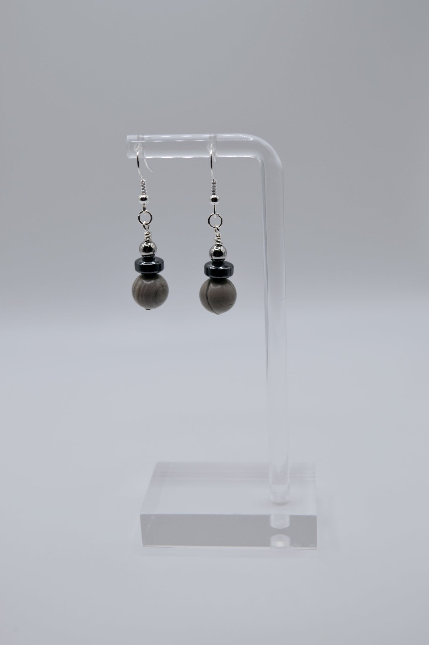 Weimaraner rondelle earrings edition two