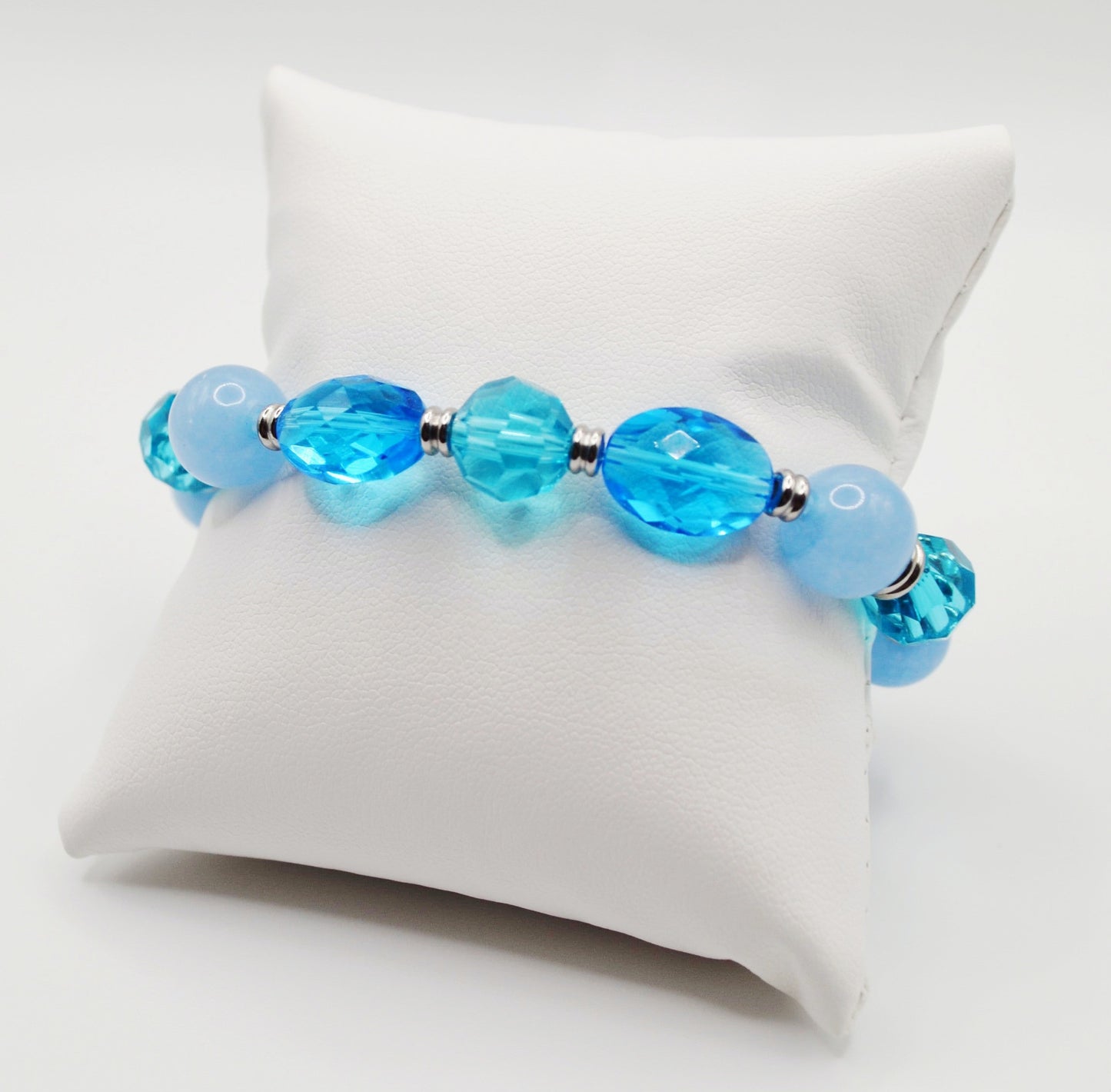 Natural sea blue bracelet