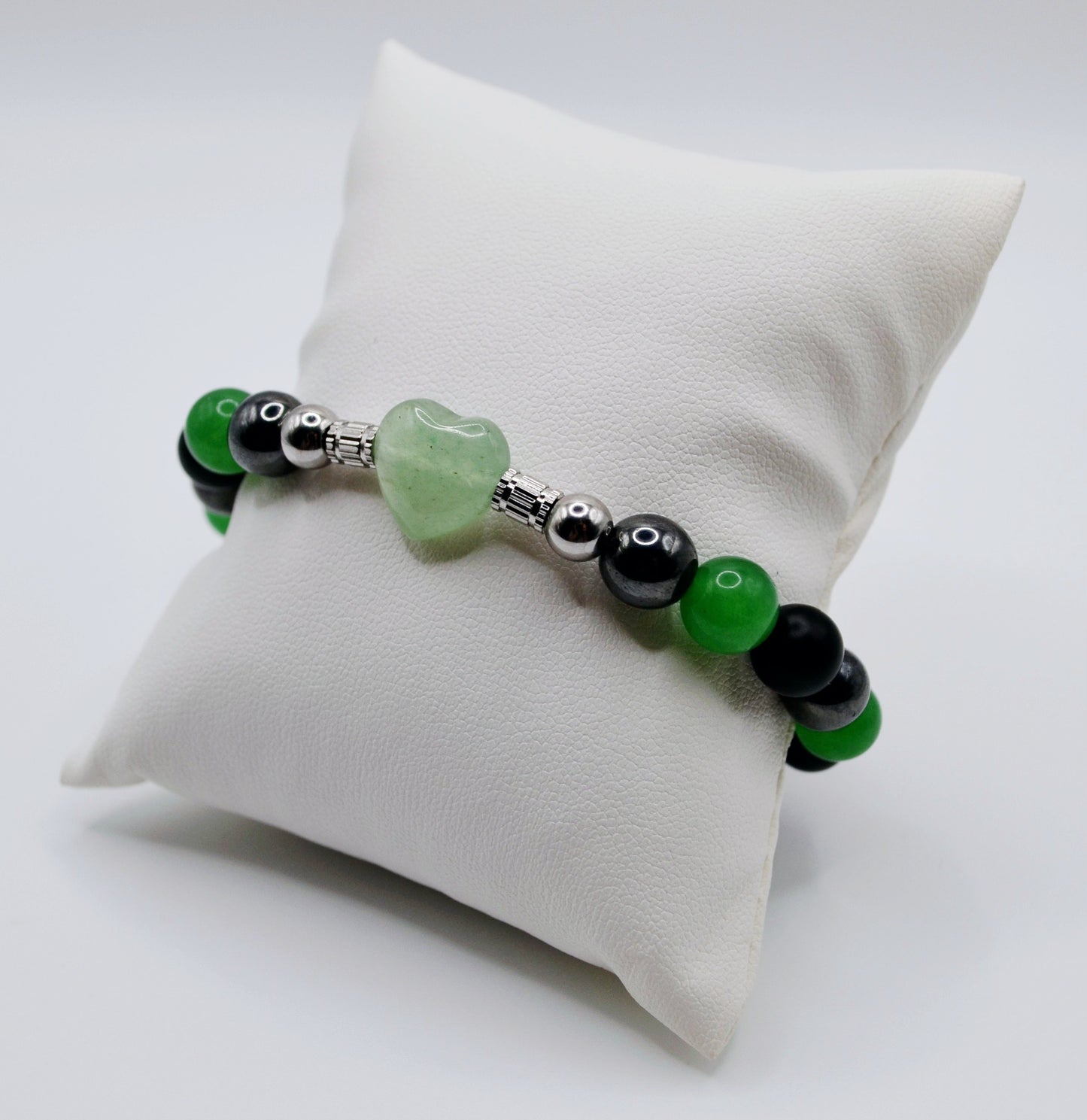 Heart gemstone bracelets